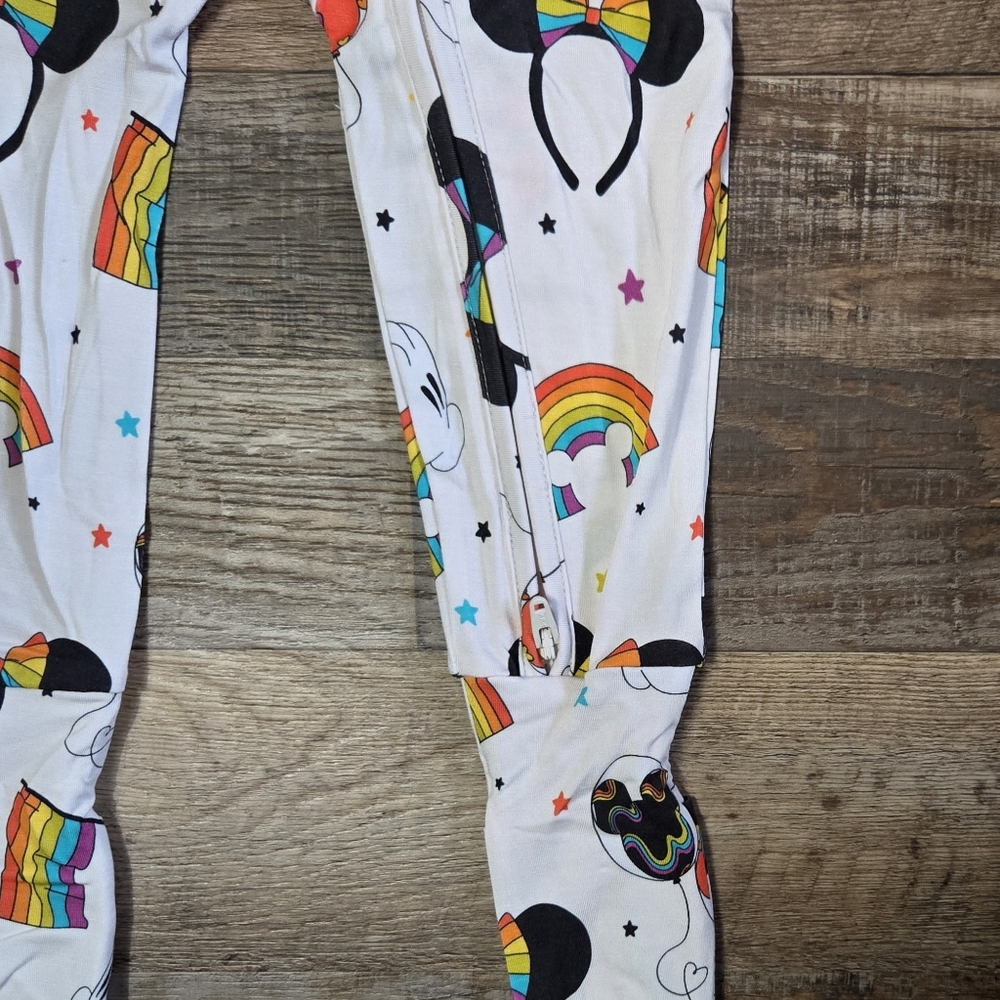 Made with Magic Disney Mickey Minnie Pride Zipper Bamboo PJs - Picture 3 of 4